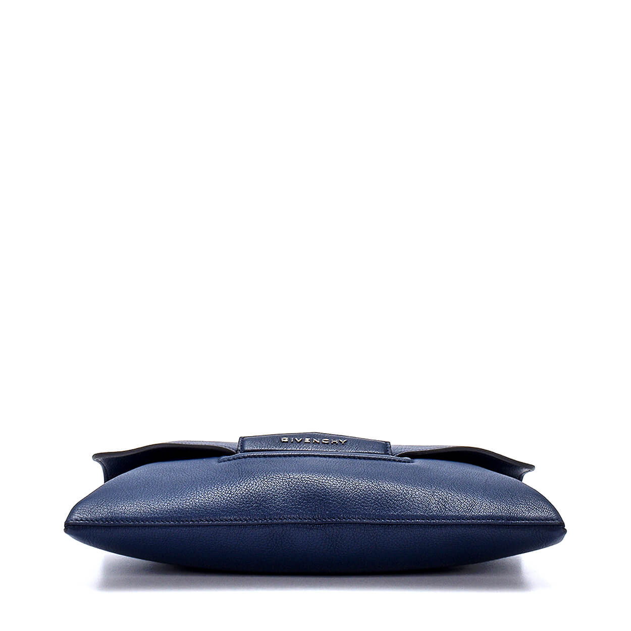 GIVENCHY - Navy Leather Envelope Clutch